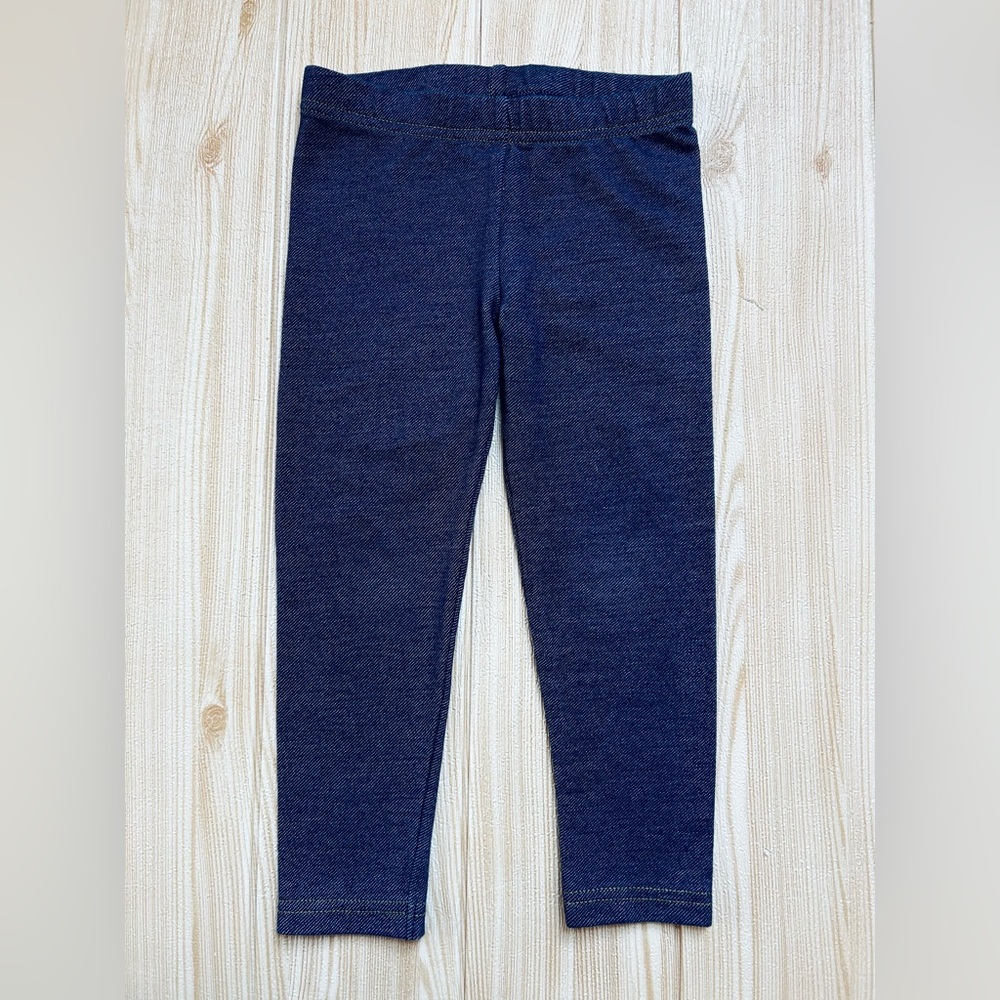 Indigo Blue Leggings Sz 3T Jeans Pants Cotton